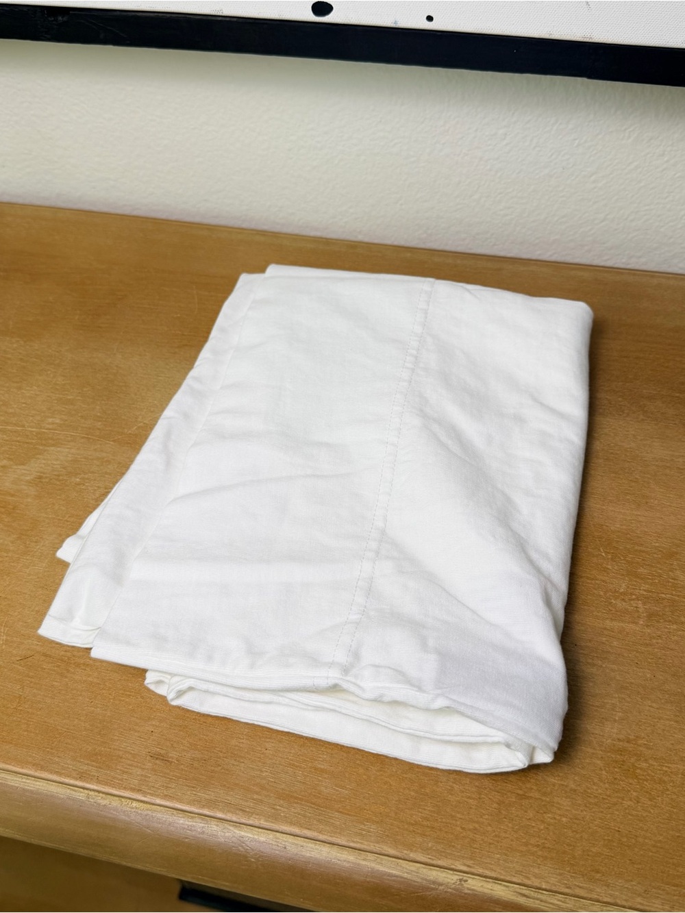 Quince Standard Organic Jersey Pillowcase - White
